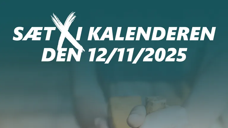 Sæt x i kalenderen 12.11.2025